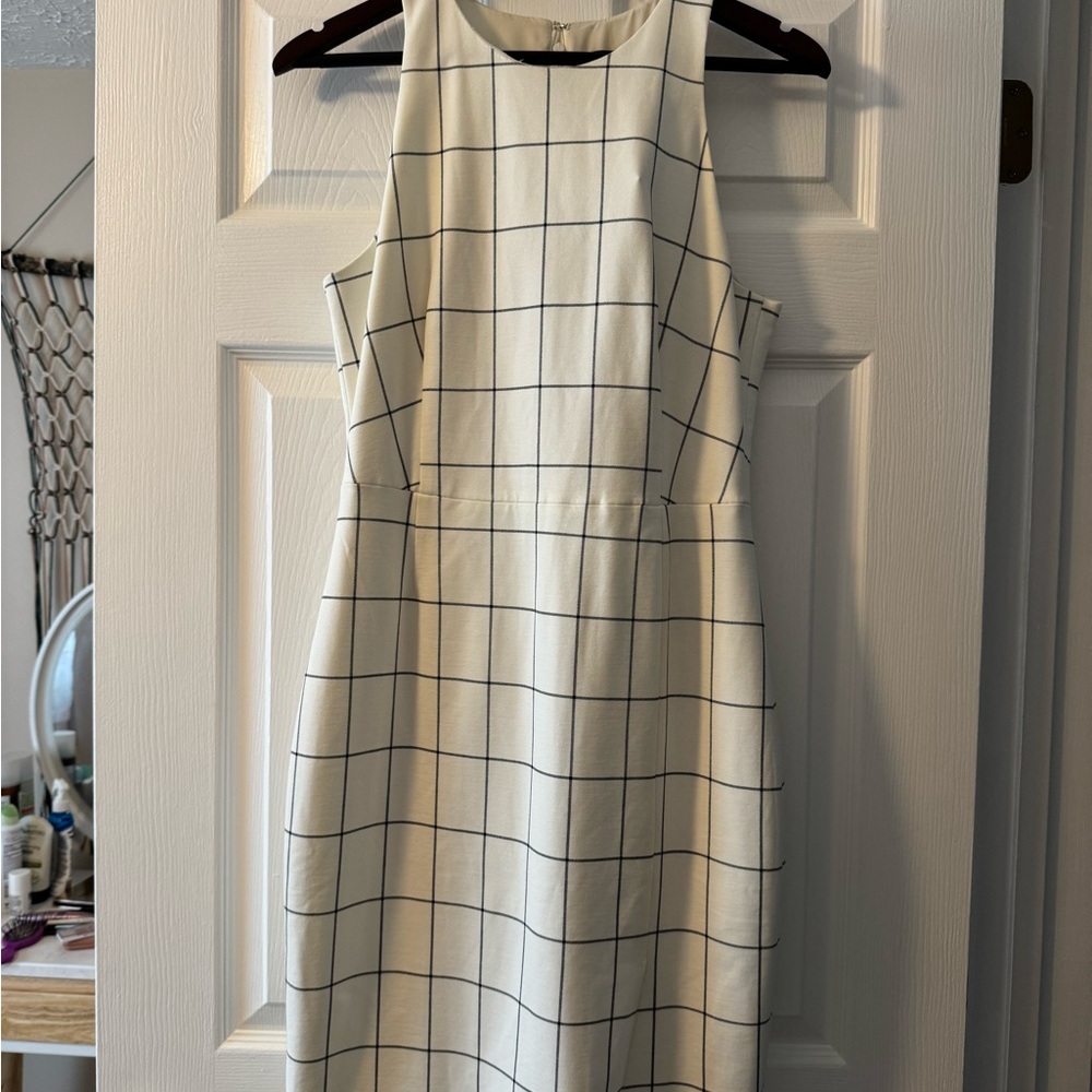 Banana Republic Cream Sheath Midi Dress